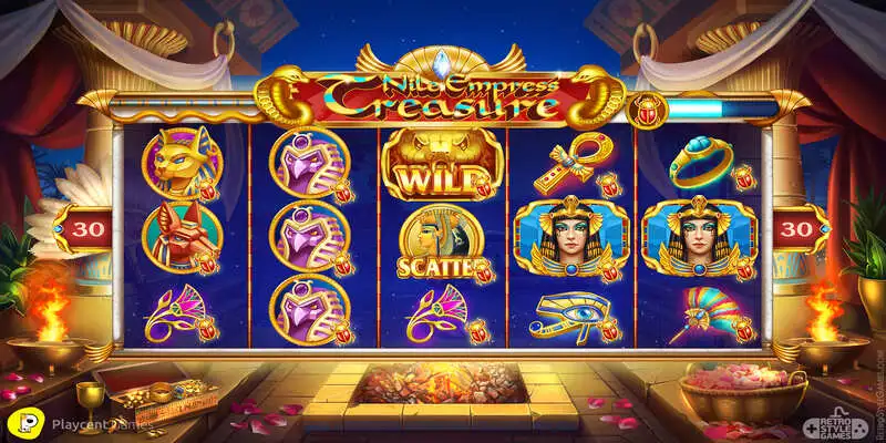 Nile Empress Treasure 2D Slot Game Logo